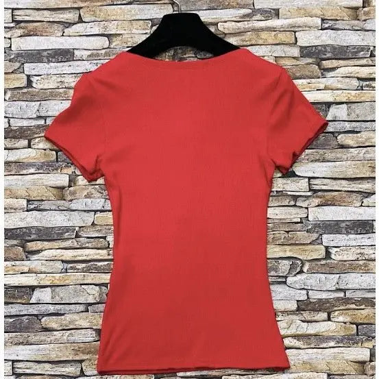 T - SHIRT CÔTELÉ - L'autre mode