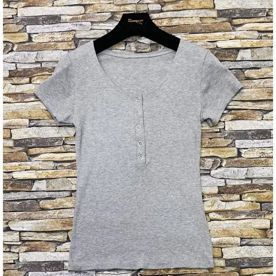 T - SHIRT CÔTELÉ - L'autre mode