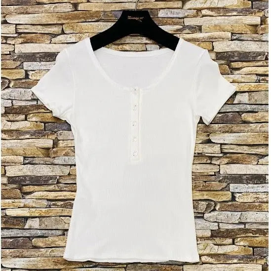 T - SHIRT CÔTELÉ - L'autre mode