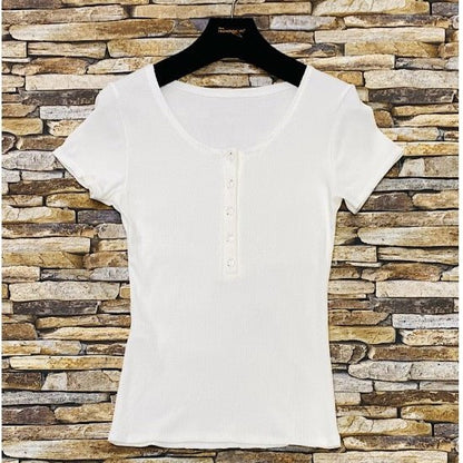 T - SHIRT CÔTELÉ - L'autre mode