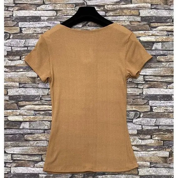 T - SHIRT CÔTELÉ - L'autre mode
