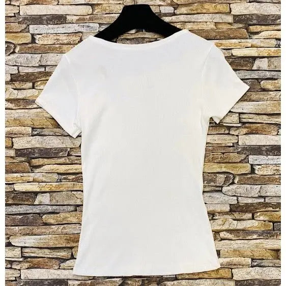 T - SHIRT CÔTELÉ - L'autre mode