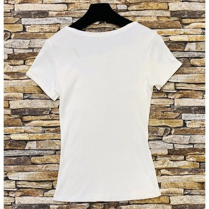 T - SHIRT CÔTELÉ - L'autre mode