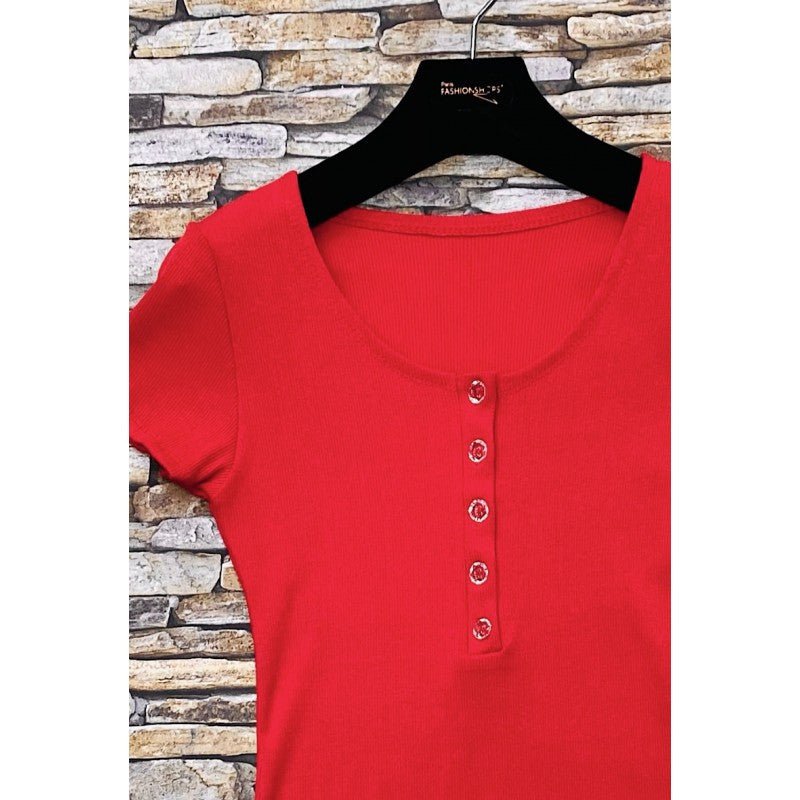 T - SHIRT CÔTELÉ - L'autre mode