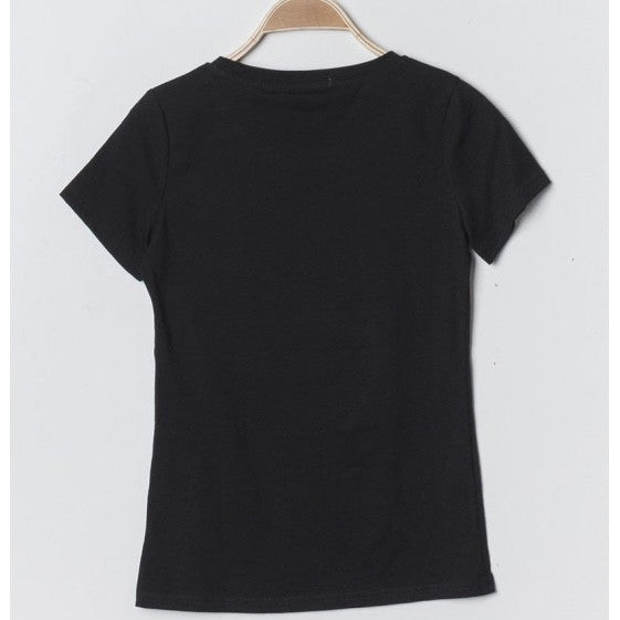 T - SHIRT PARIS MON AMOUR AVEC SEQUIN - L'autre mode