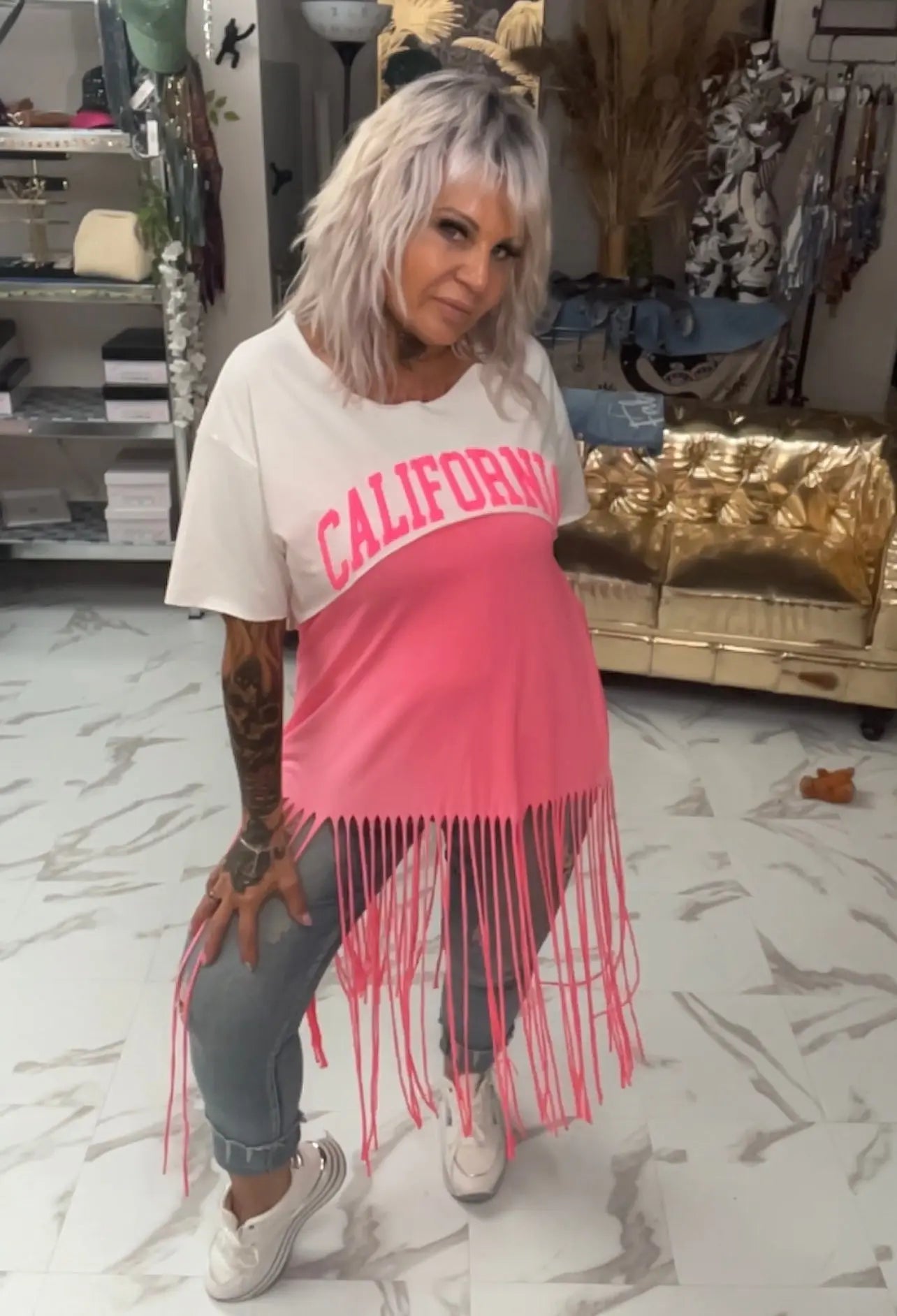 Tee shirt court california - L'autre mode