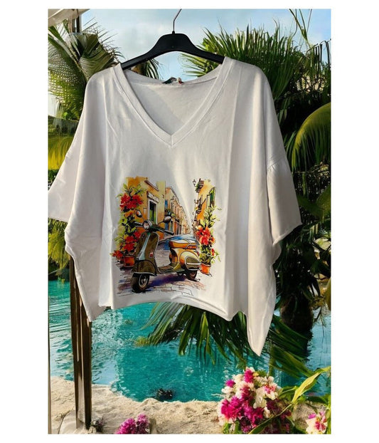 tee shirt court oversize - L'autre mode