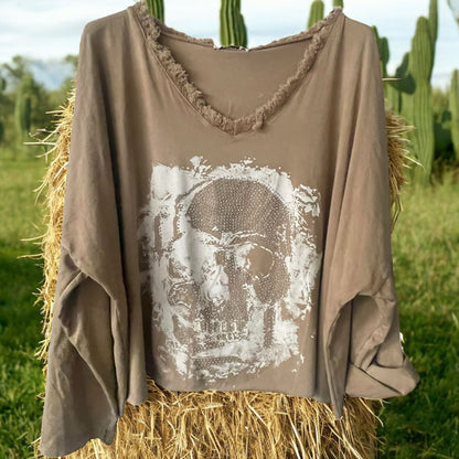 tee shirt crunchy manches longues - L'autre mode