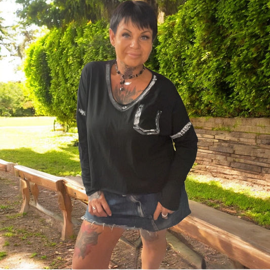 tee shirt manches longues marcel - L'autre mode