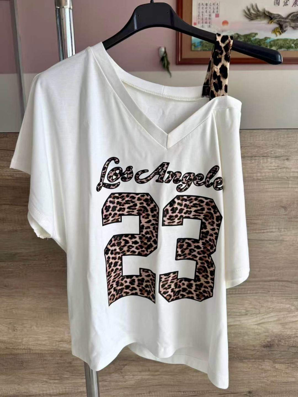TEE SHIRT OVERSIZE LOS ANGELES 23 LEO - L'autre mode