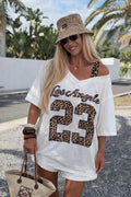 TEE SHIRT OVERSIZE LOS ANGELES 23 LEO - L'autre mode