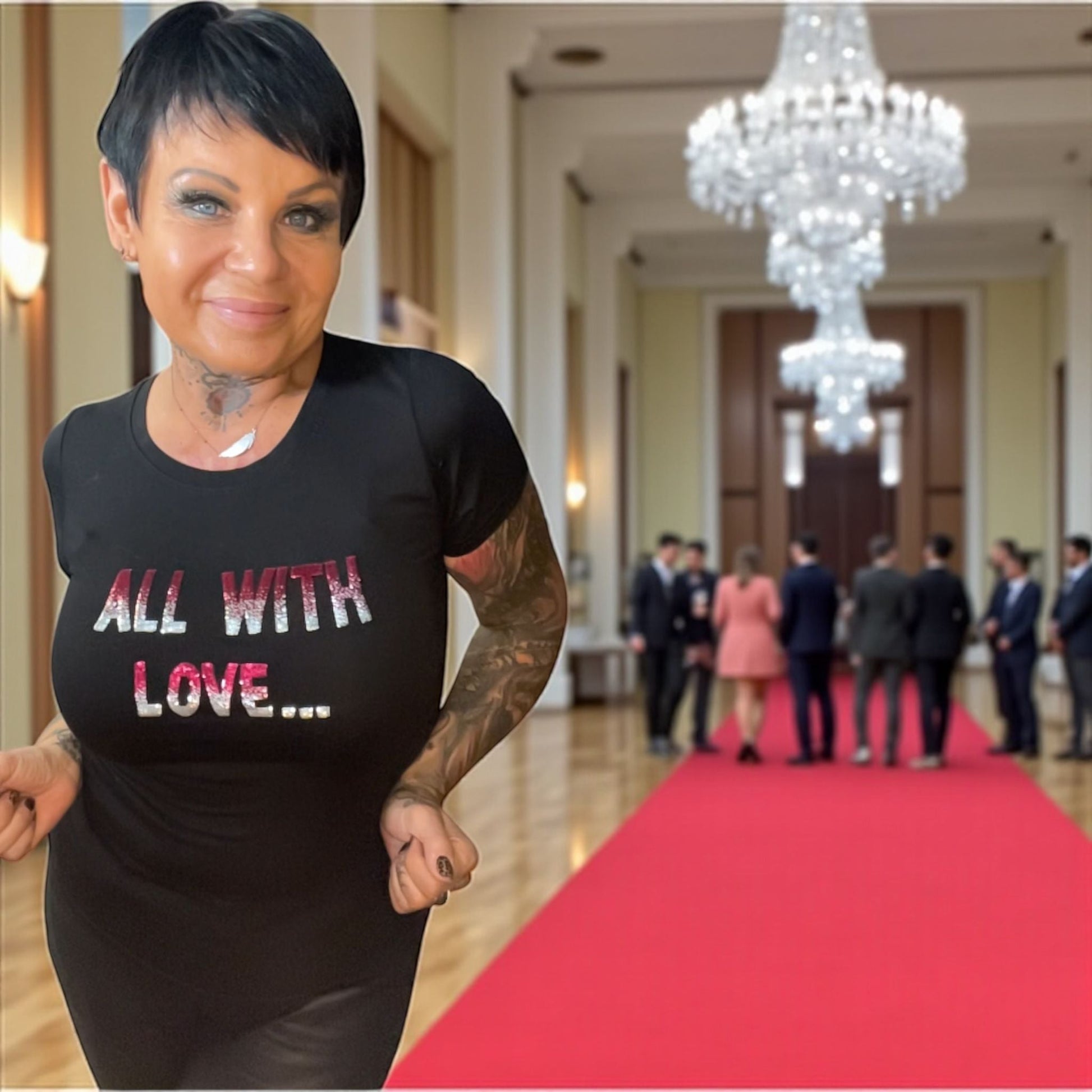 tee shirt sequins (petite taille) - L'autre mode