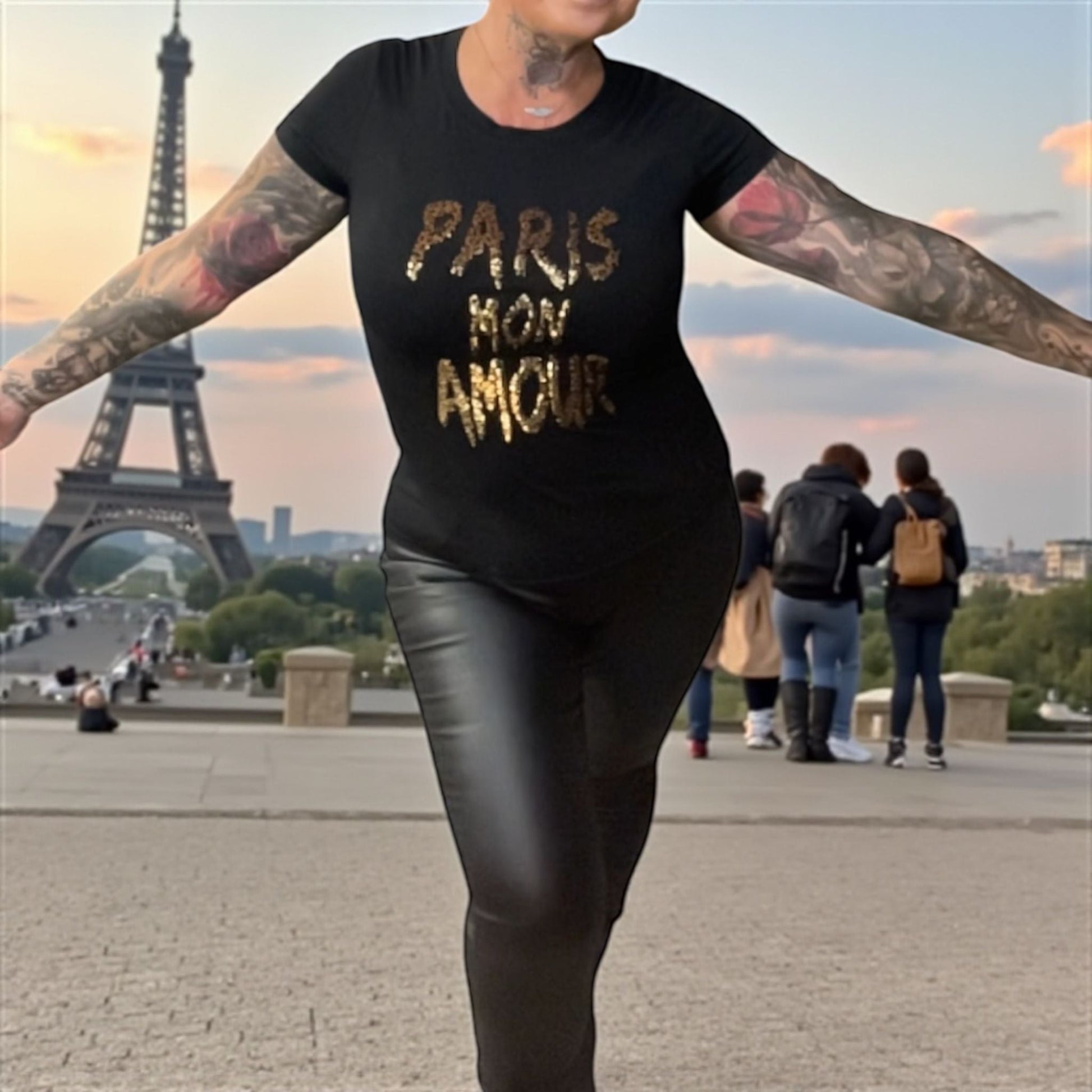 tee shirt sequins (petite taille) - L'autre mode