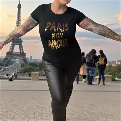 tee shirt sequins (petite taille) - L'autre mode