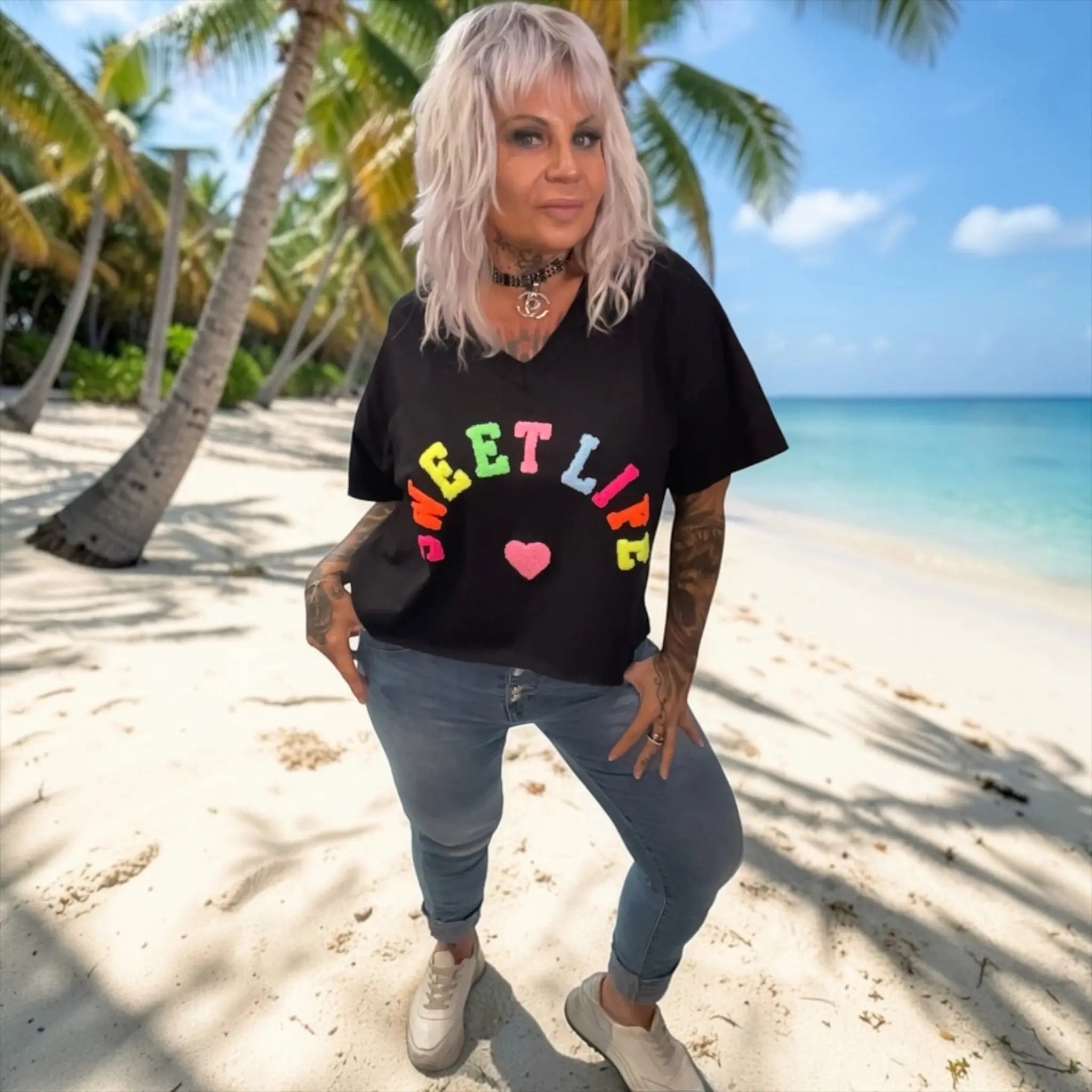 Tee shirt sweet Life - L'autre mode