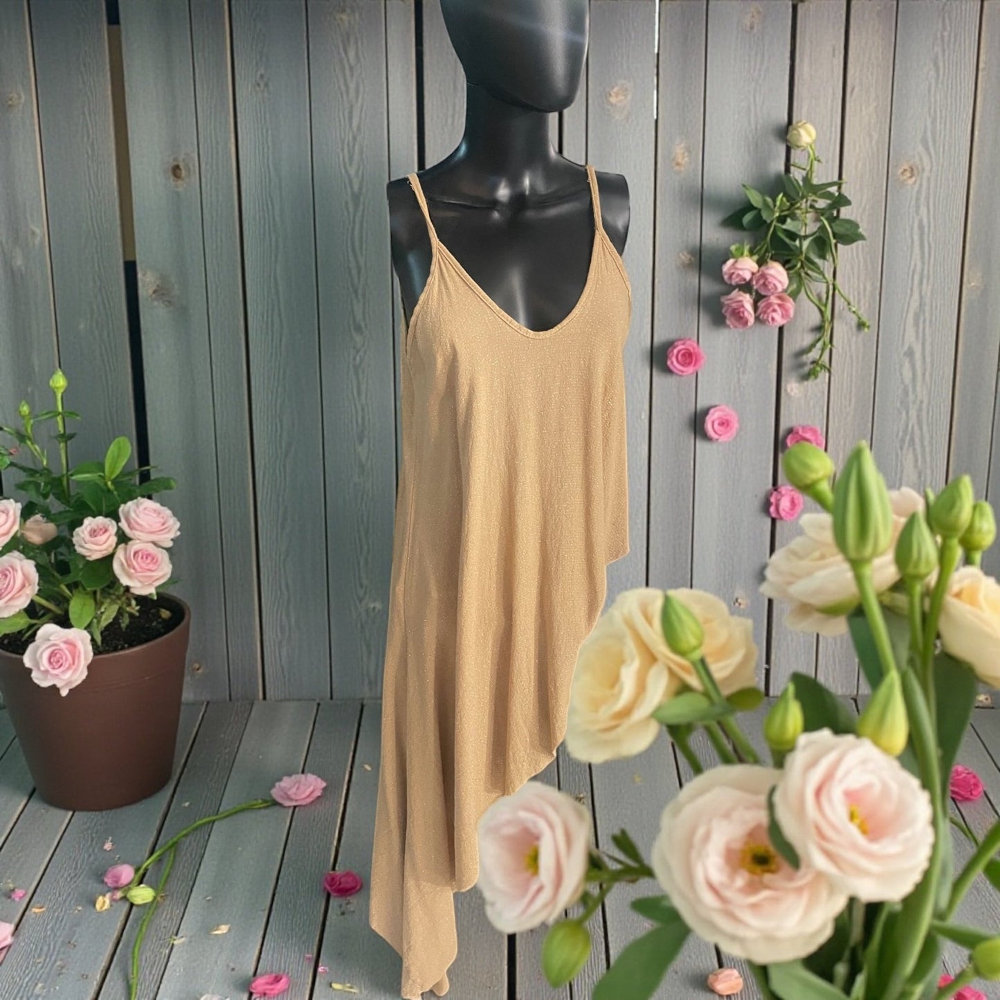 top long coton et lurex - L'autre mode