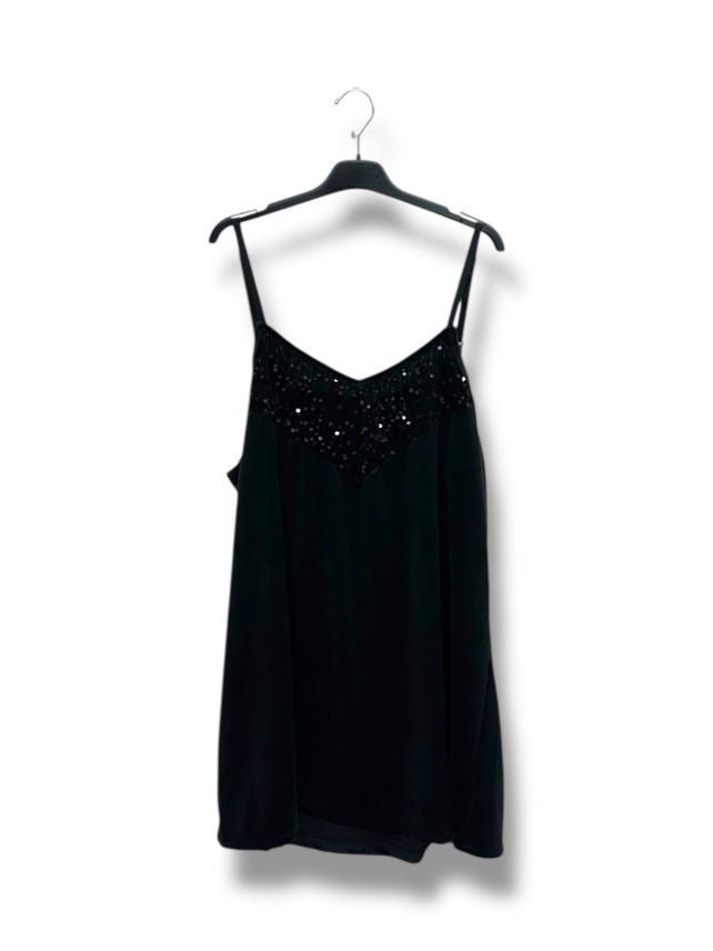 Top Paillettes Avec Bretelle Réglable (Grande Taille) - L'autre mode