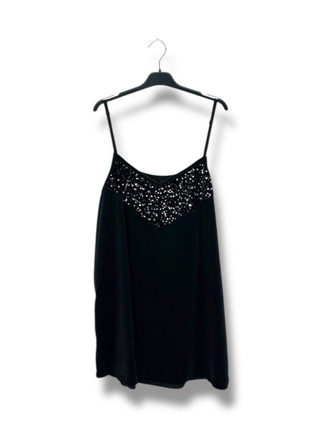 Top Paillettes Avec Bretelle Réglable (Grande Taille) - L'autre mode