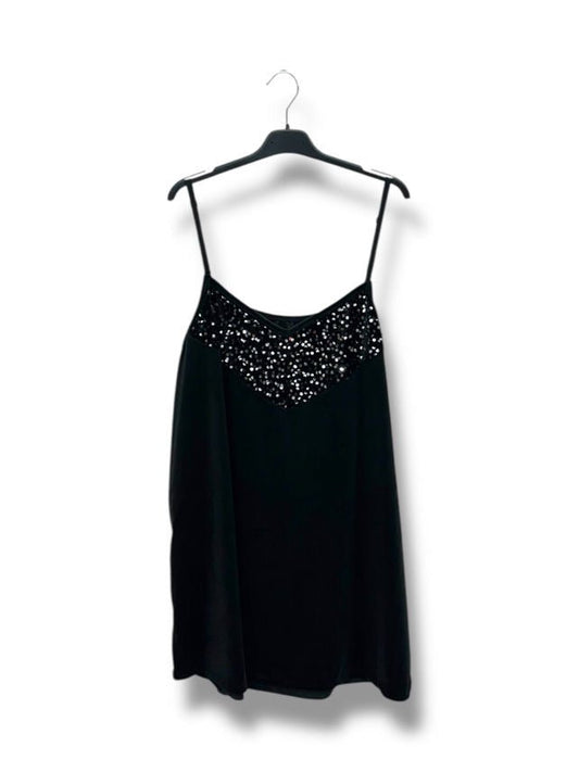 Top Paillettes Avec Bretelle Réglable (Grande Taille) - L'autre mode