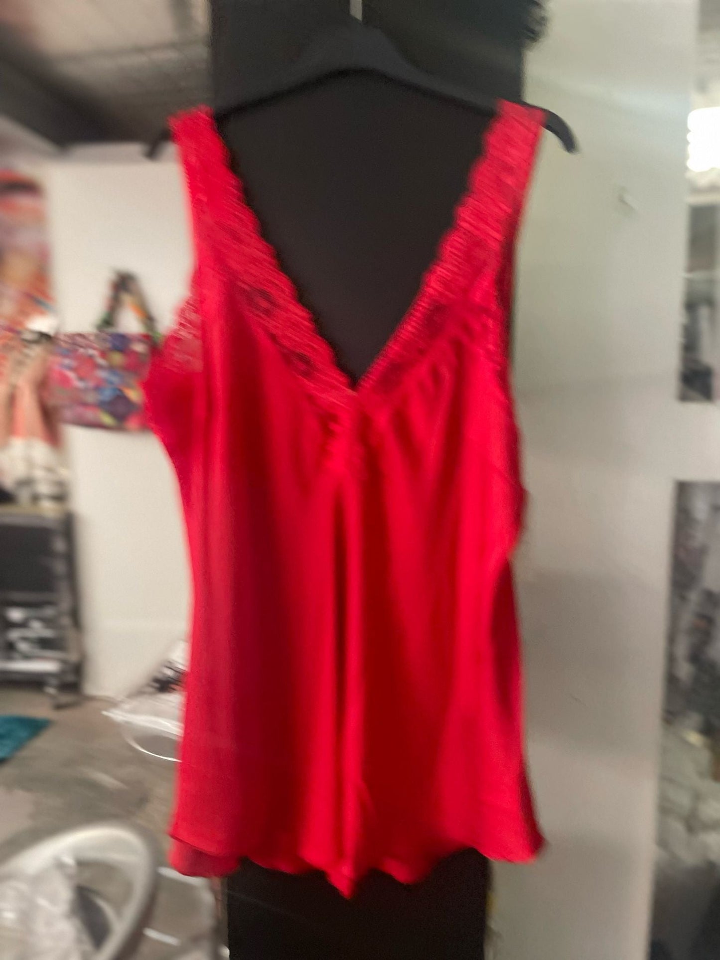 top satiné grande taille(noir réservé) - L'autre mode