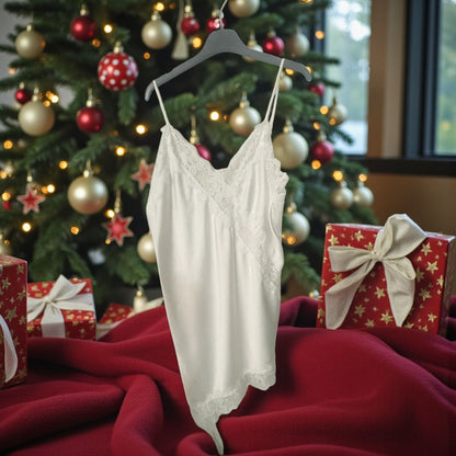 top tunique satin et dentelle - L'autre mode