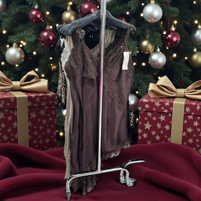 top tunique satin et dentelle - L'autre mode