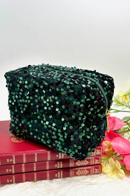 Trousse à maquillage avec sequins - L'autre mode