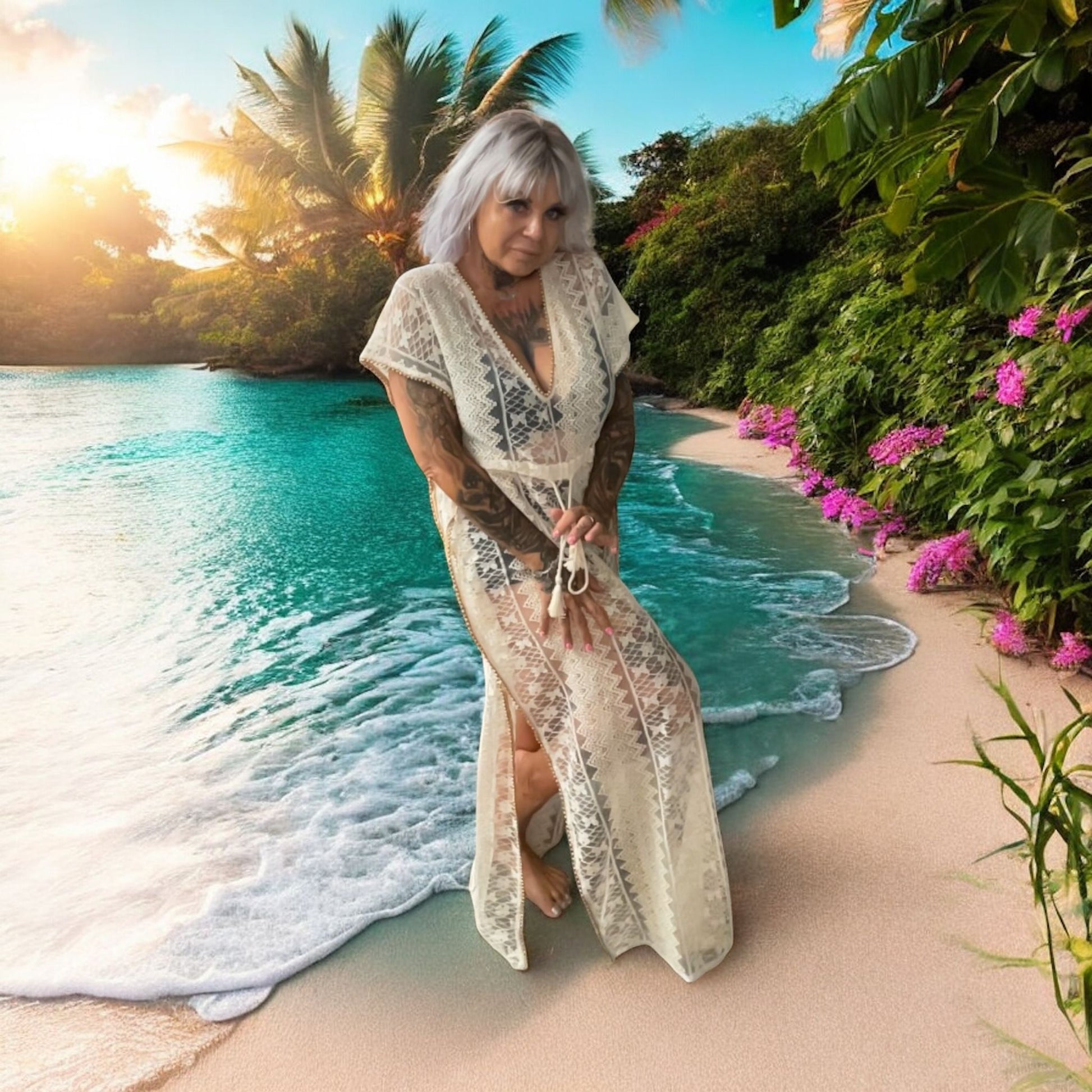 tunique dentelle chérie - L'autre mode