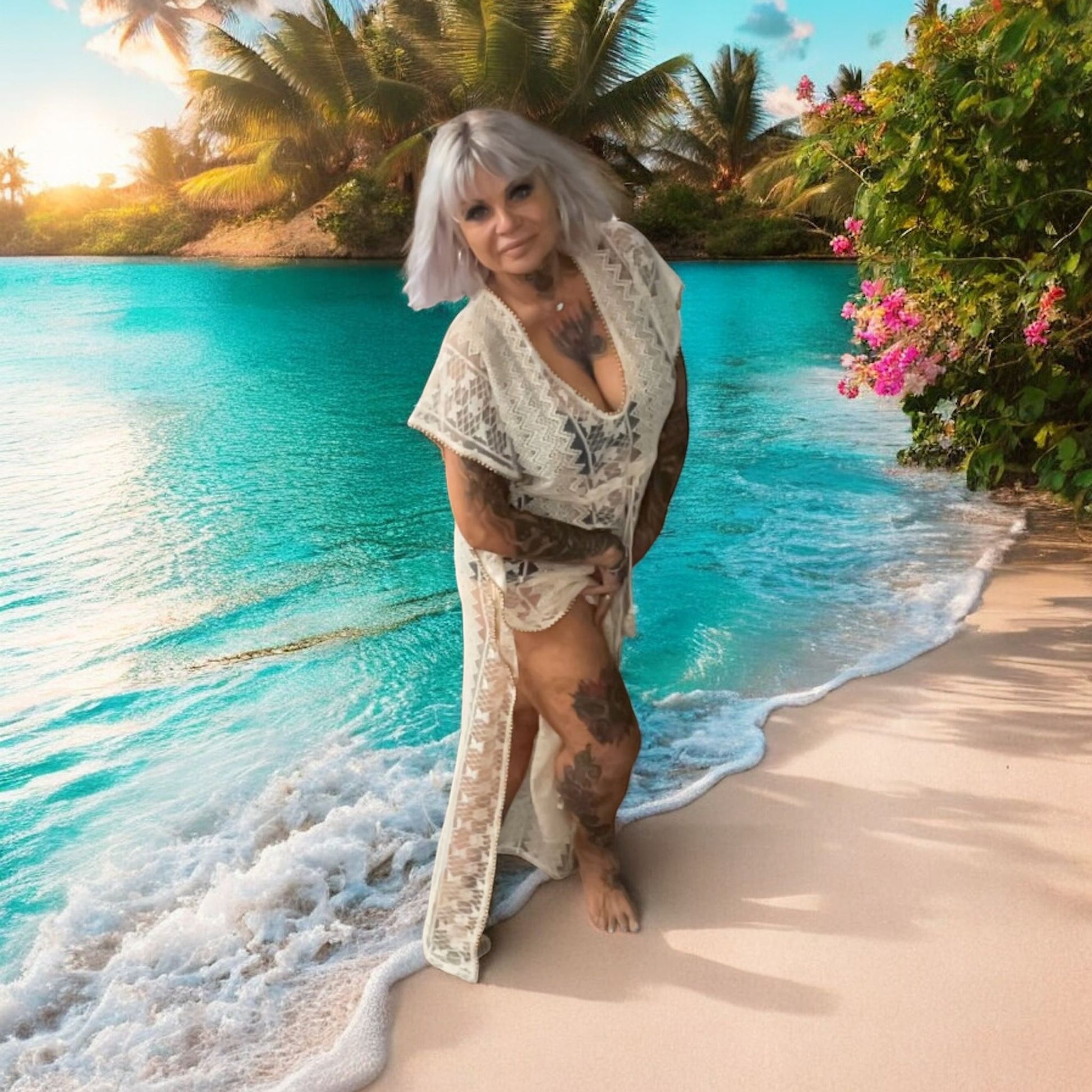 tunique dentelle chérie - L'autre mode