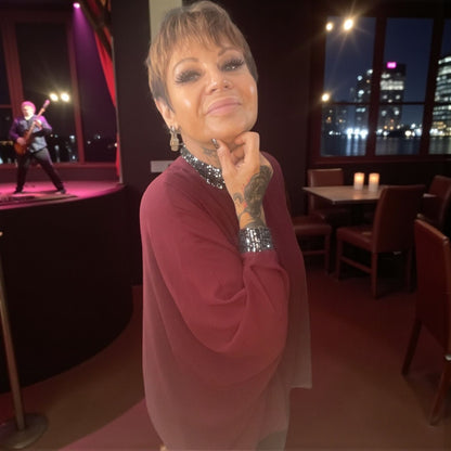 tunique voile et sequins - L'autre mode