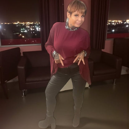 tunique voile et sequins - L'autre mode