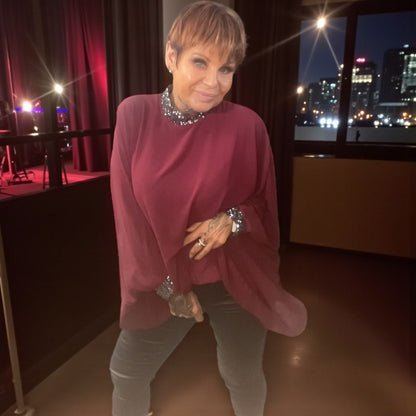 tunique voile et sequins - L'autre mode