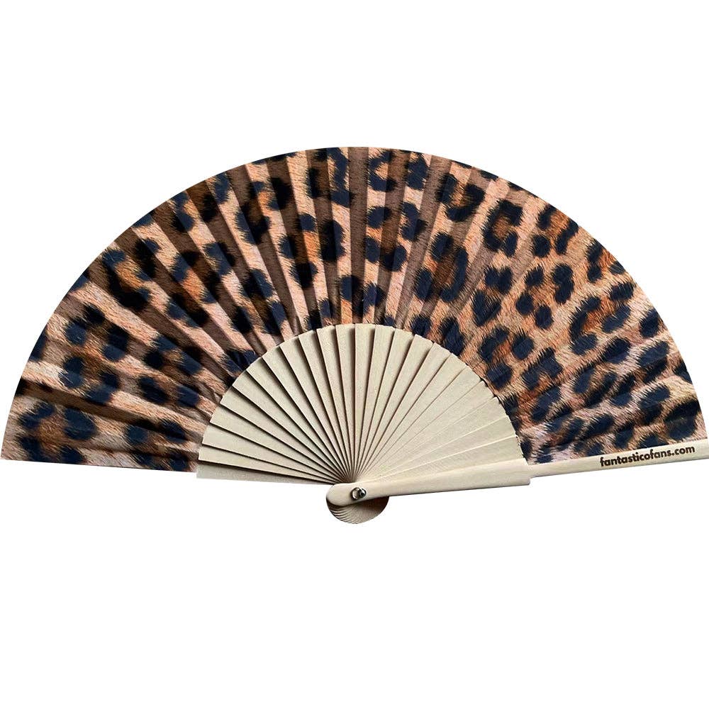 Ventilateur 23 cm à imprimé léopard - L'autre mode