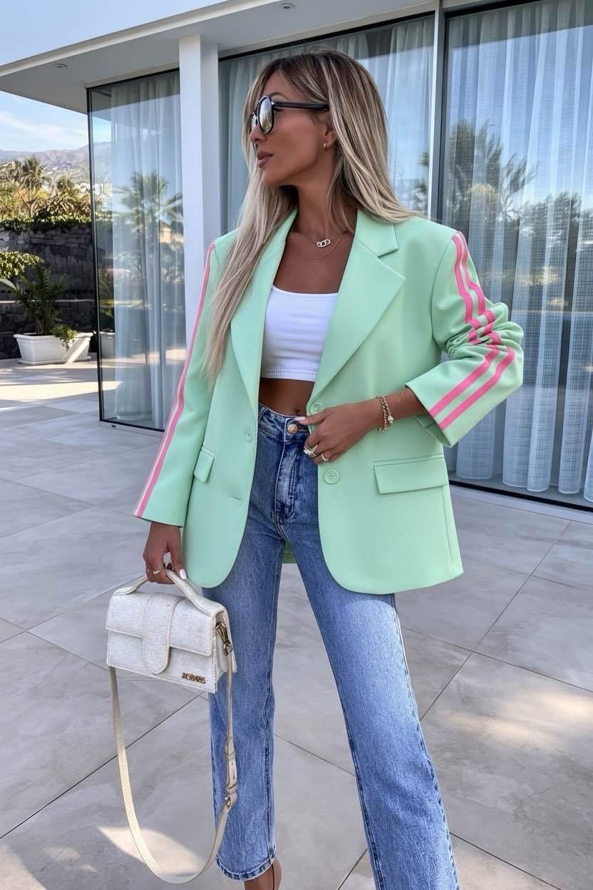 VESTE BLASER OVERSIZE DIDAS - L'autre mode
