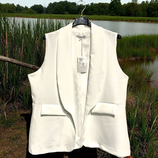 veste blaser sans manche carla - L'autre mode