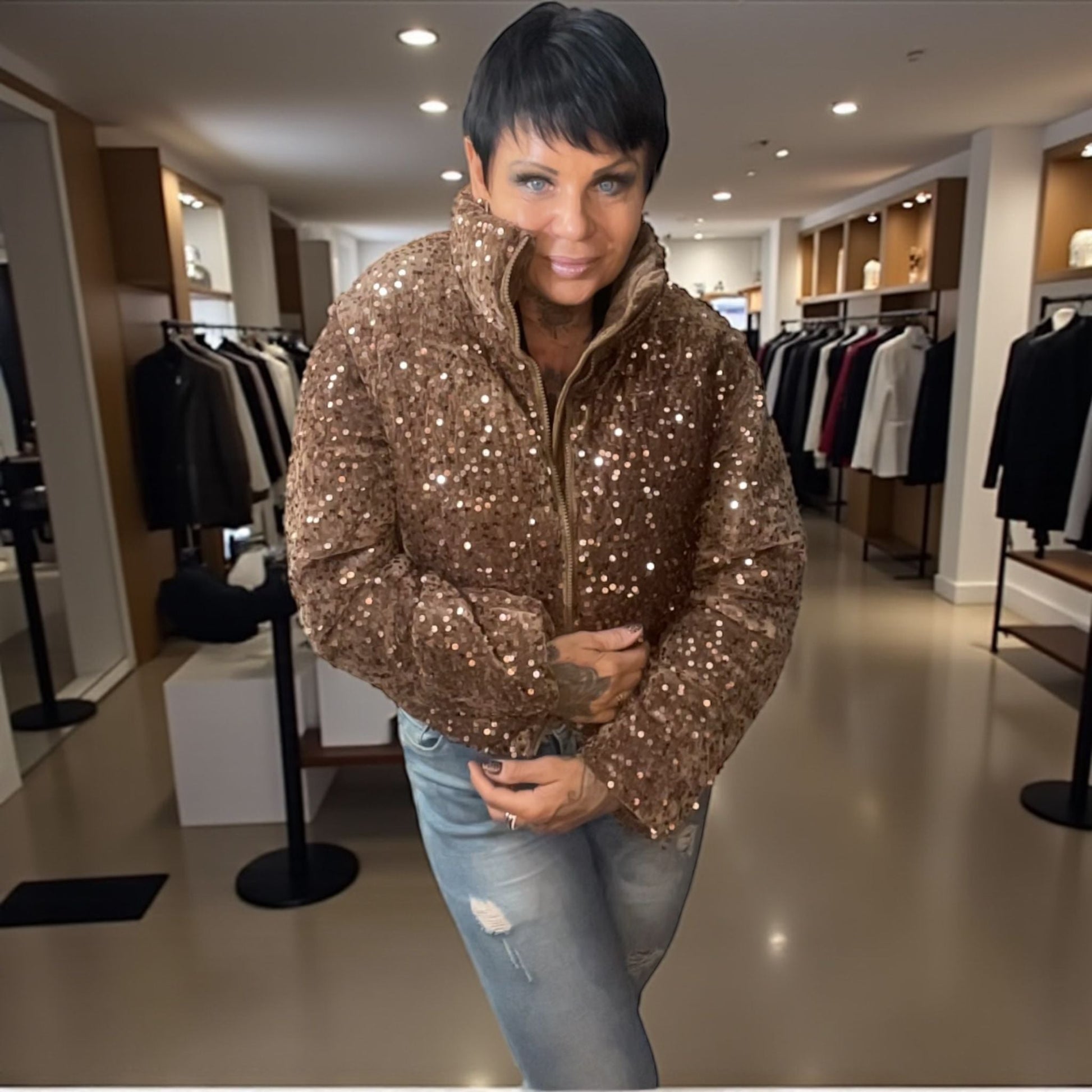 veste bling double effets - L'autre mode