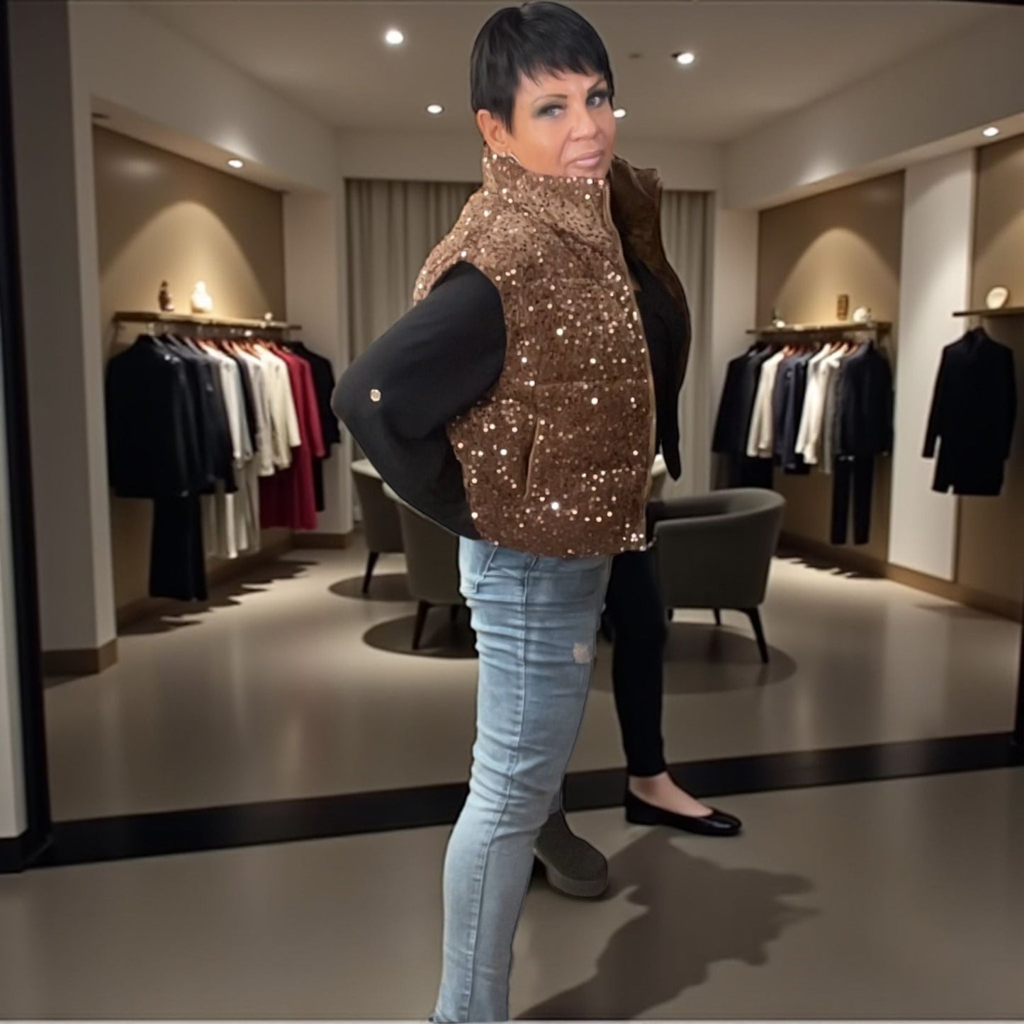 veste bling double effets - L'autre mode