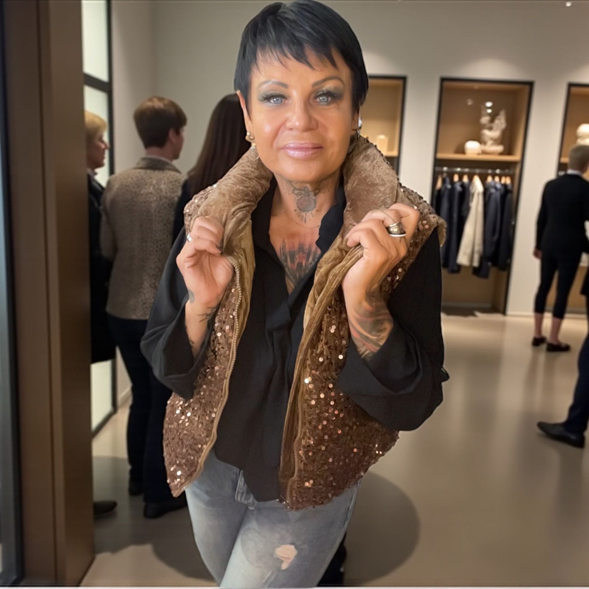 veste bling double effets - L'autre mode