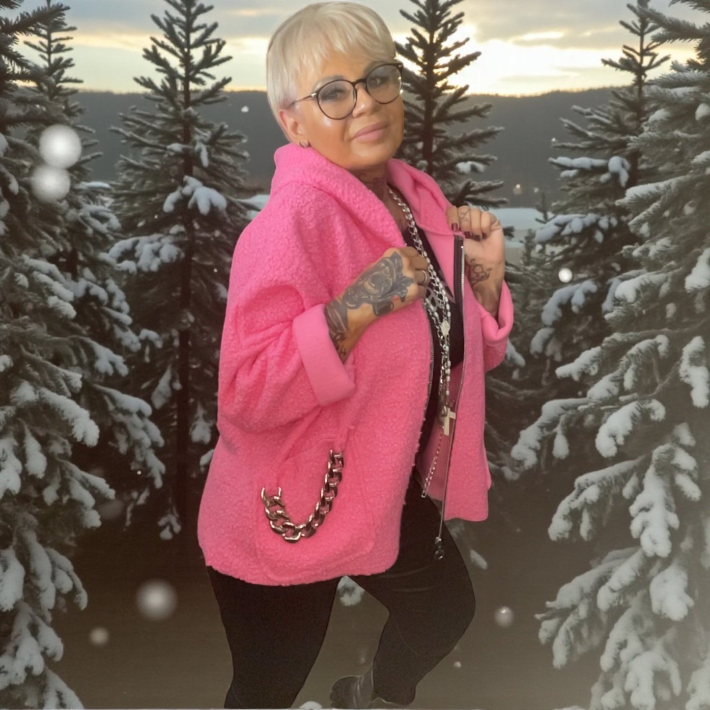 veste bouclette fantaisie - L'autre mode