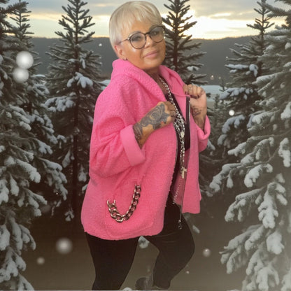 veste bouclette fantaisie - L'autre mode