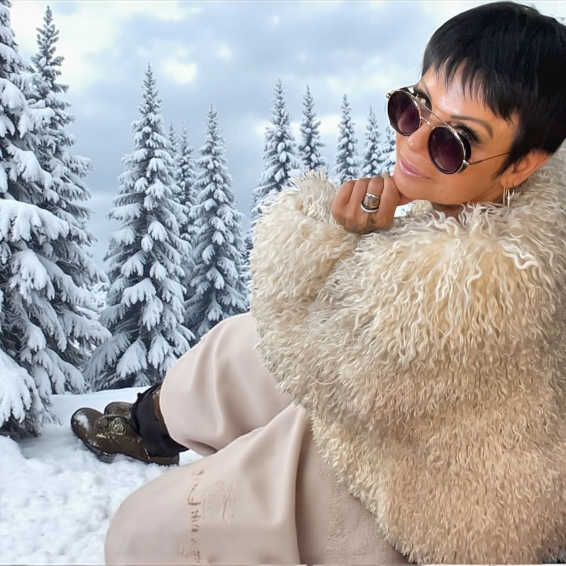 veste bouclettes of winter - L'autre mode