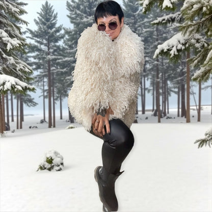 veste bouclettes of winter - L'autre mode