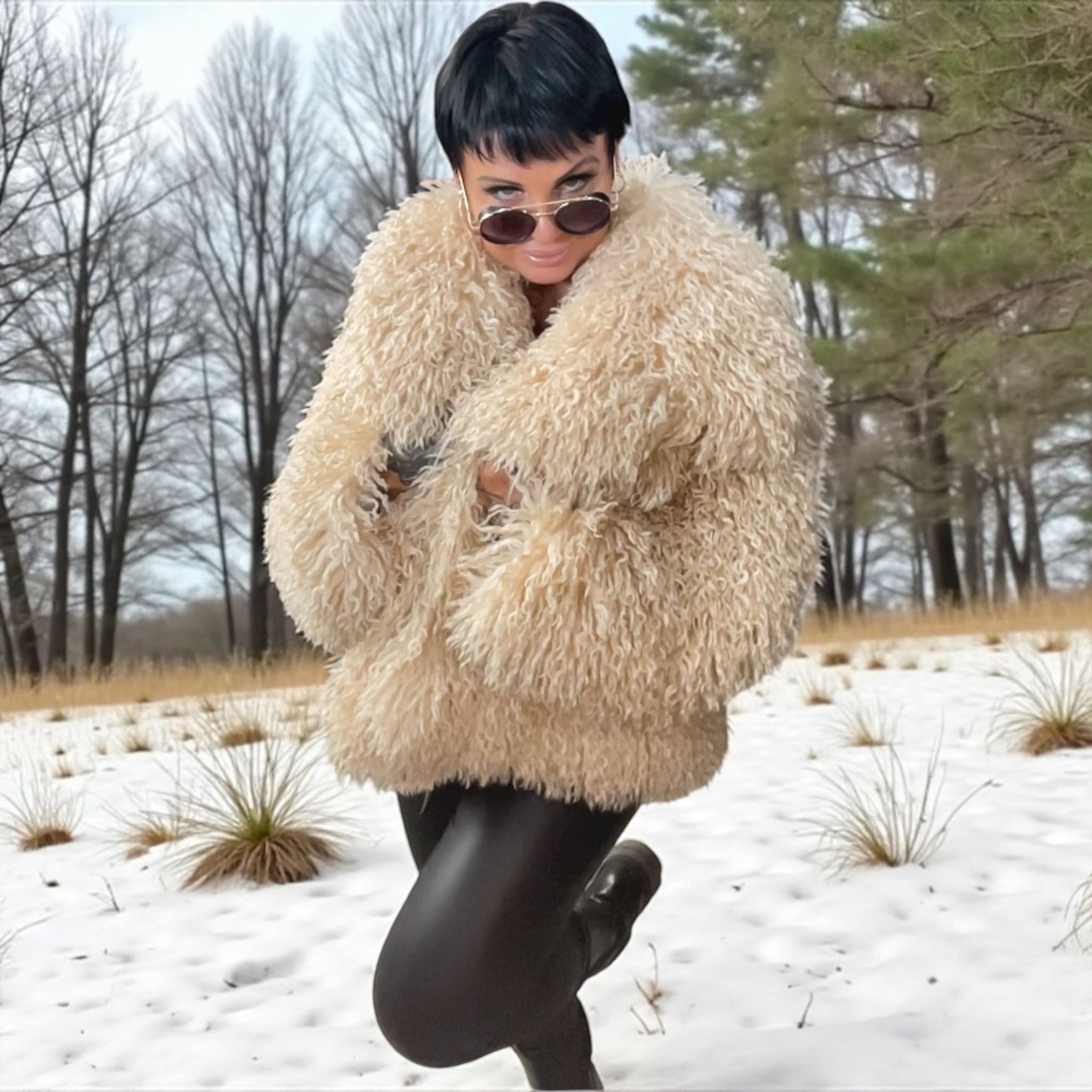 veste bouclettes of winter - L'autre mode