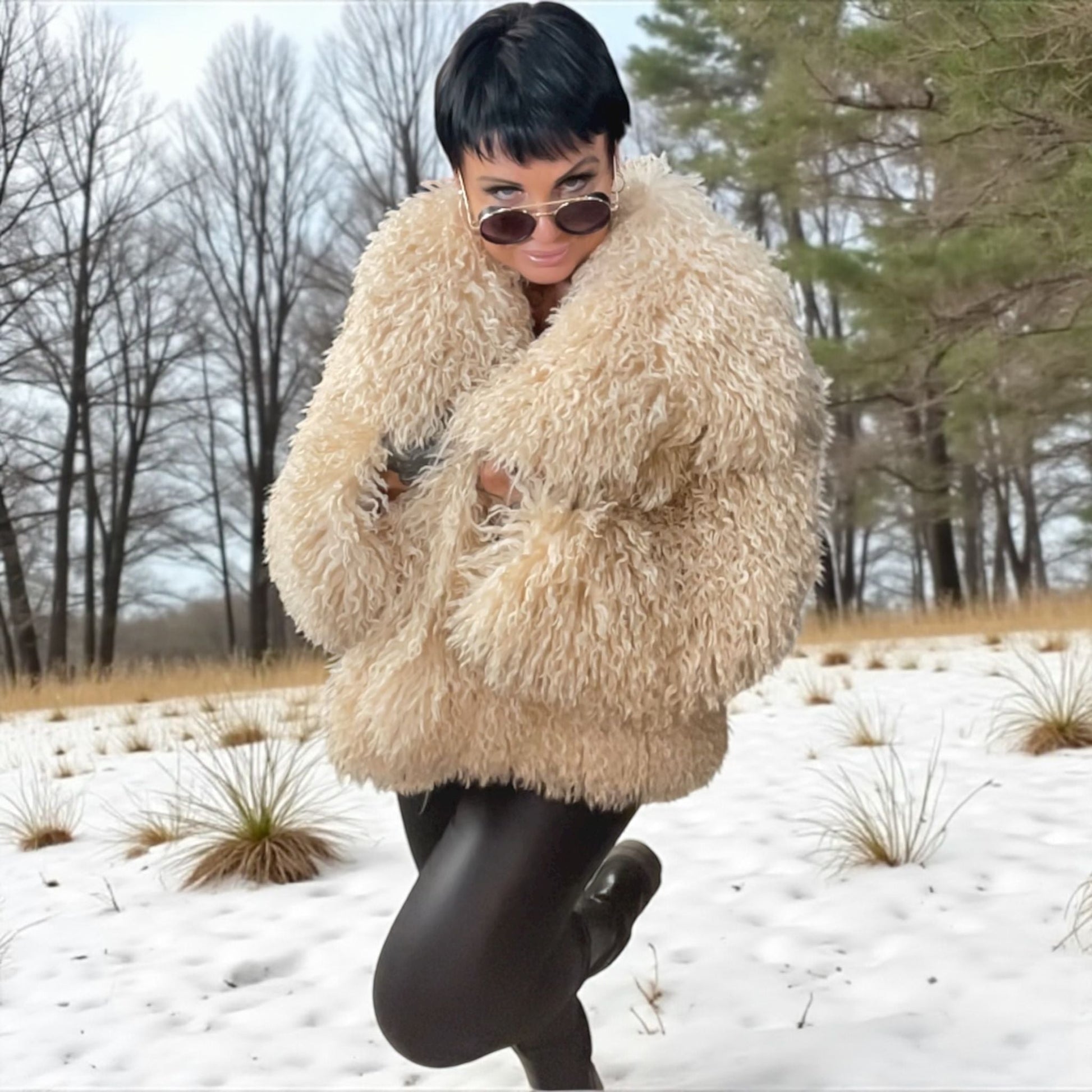 veste bouclettes of winter - L'autre mode