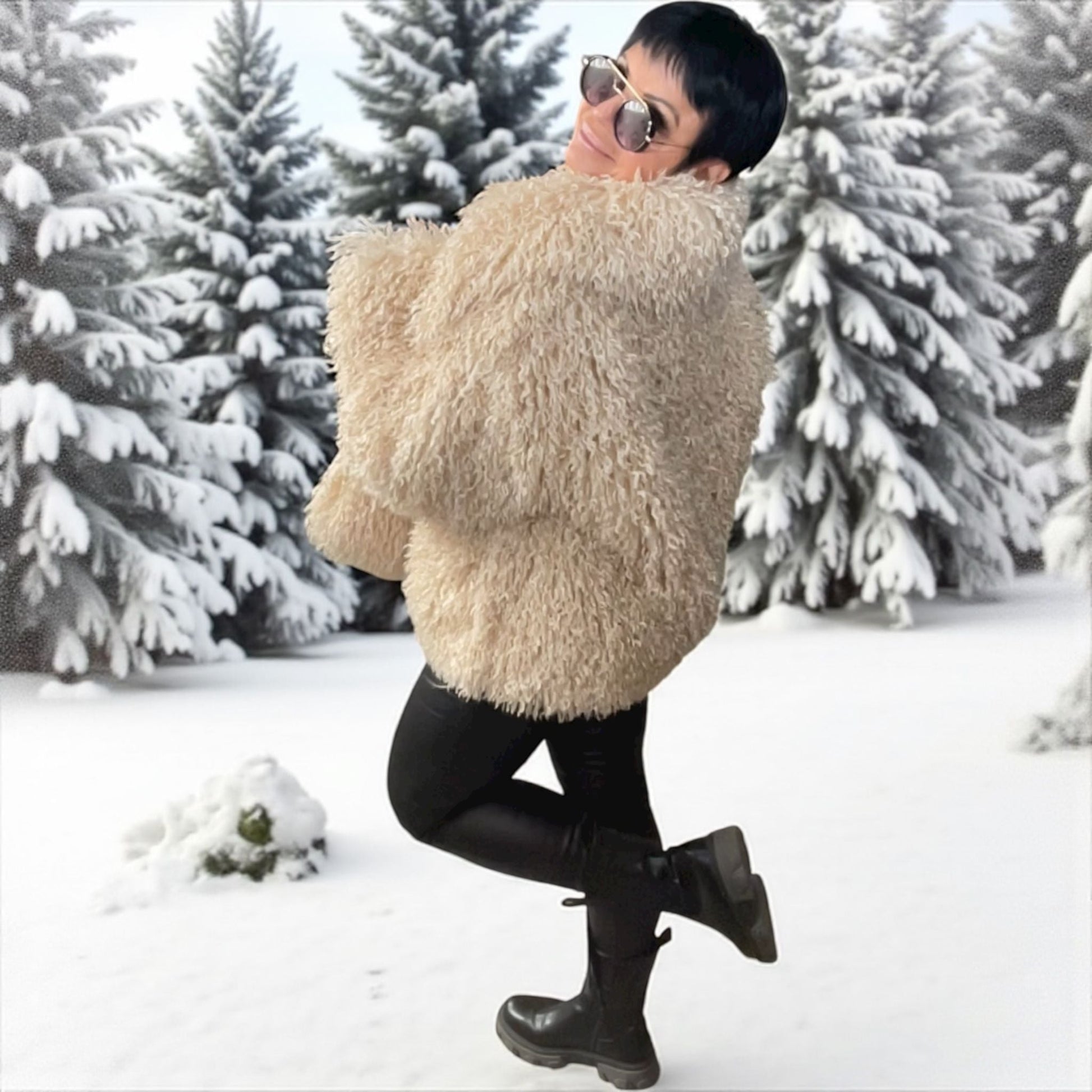 veste bouclettes of winter - L'autre mode