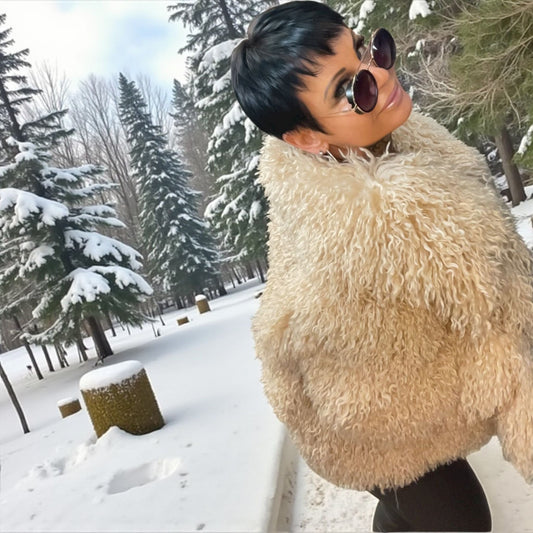 veste bouclettes of winter - L'autre mode