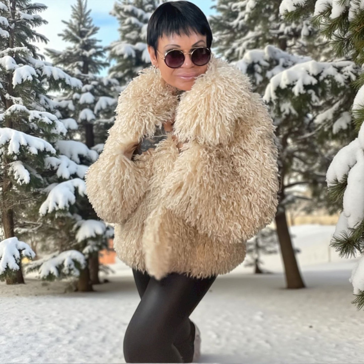 veste bouclettes of winter - L'autre mode