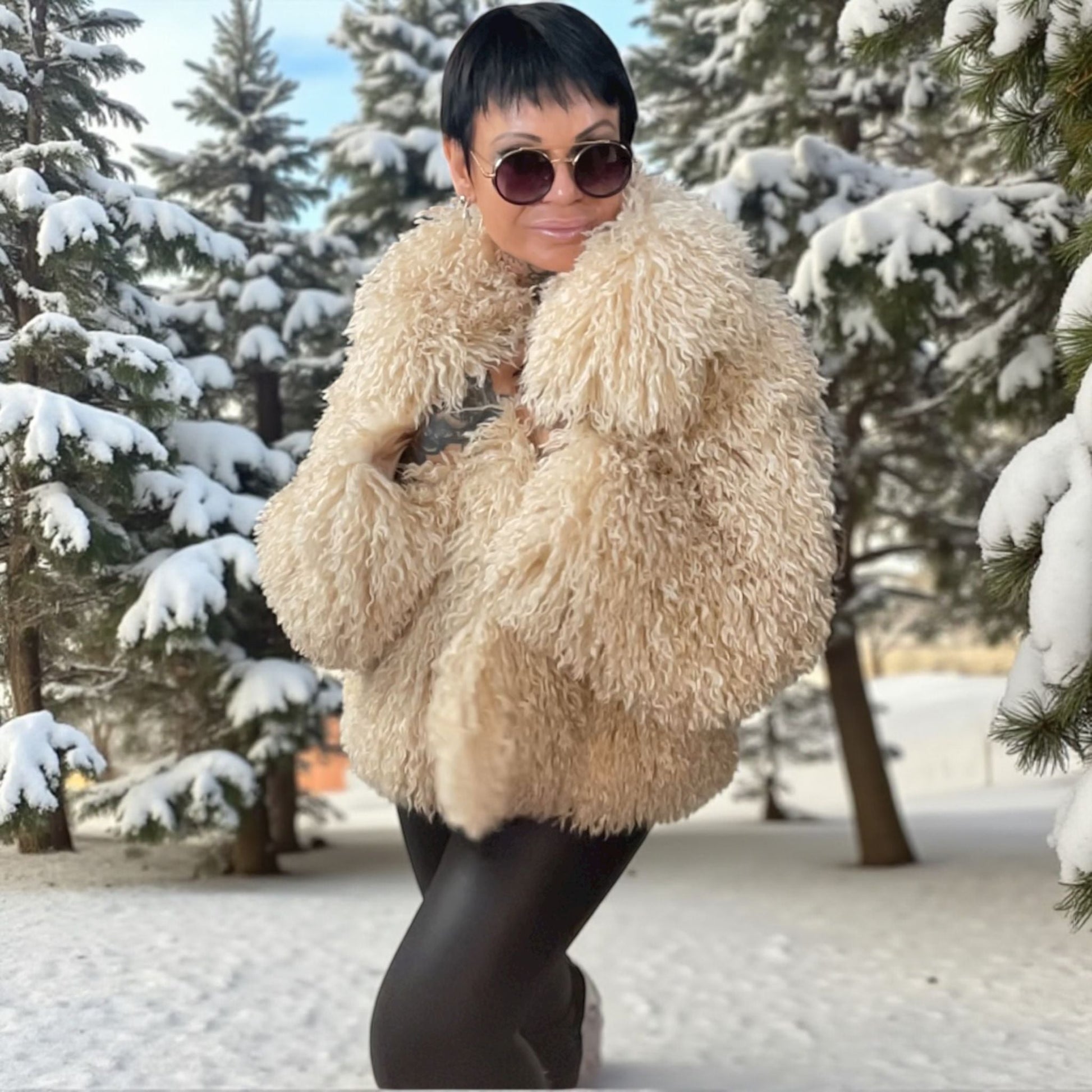 veste bouclettes of winter - L'autre mode