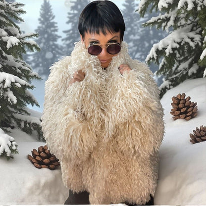 veste bouclettes of winter - L'autre mode