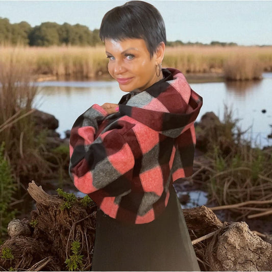 veste carreaux - L'autre mode